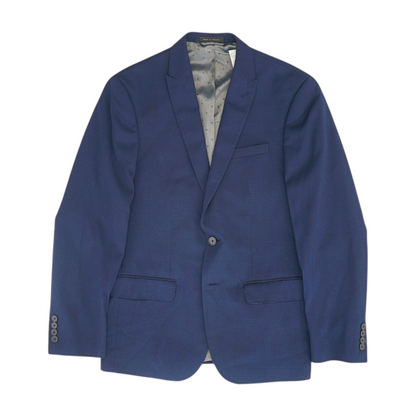 Blue Solid Sport Coat