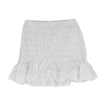 White Striped Mini Skirt