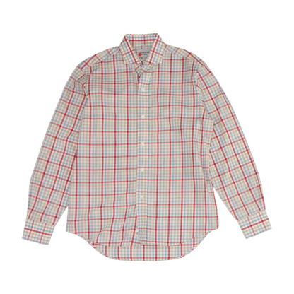 Multi Check Long Sleeve Button Down