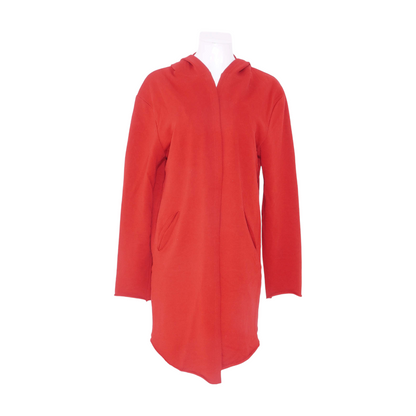 Red Solid Cardigan Sweater