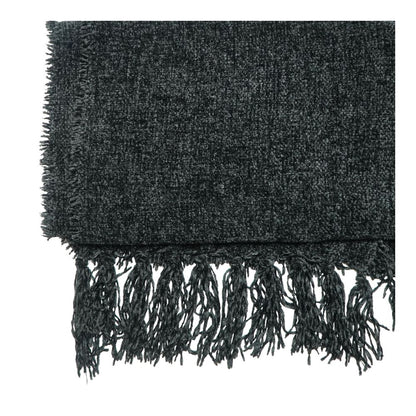 Black Polyester Scarf