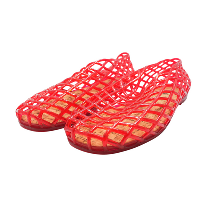 Red Flat Sandals