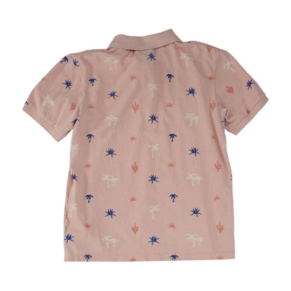 Pink Misc Short Sleeve Polo