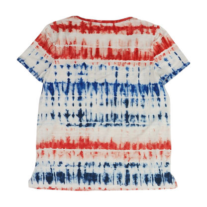 Red Tie-Dye Blouse