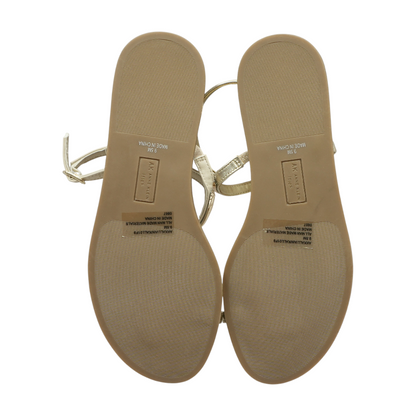 Gold Flat Sandals