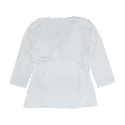 White Petite Blouse