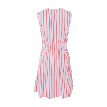 Pink Striped Mini Dress