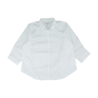 White Plus Button Down