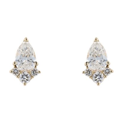1 ctw 10K Yellow Gold Lab Grown Diamond Stud Earrings