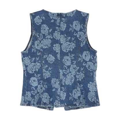 Blue Floral Button Down