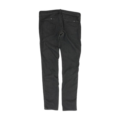 Gray Mid Rise Slim Leg Jeans