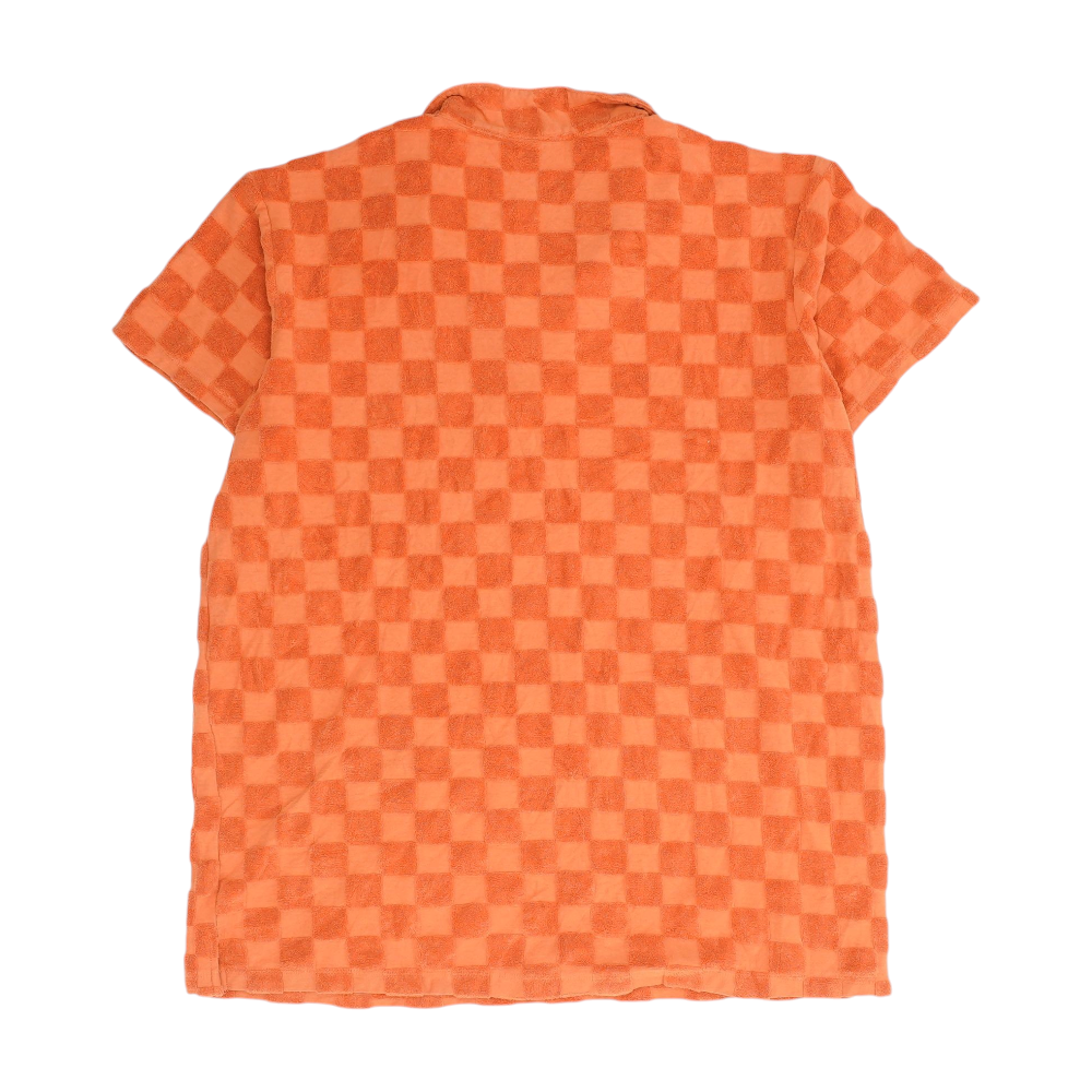 Orange Solid Short Sleeve Polo