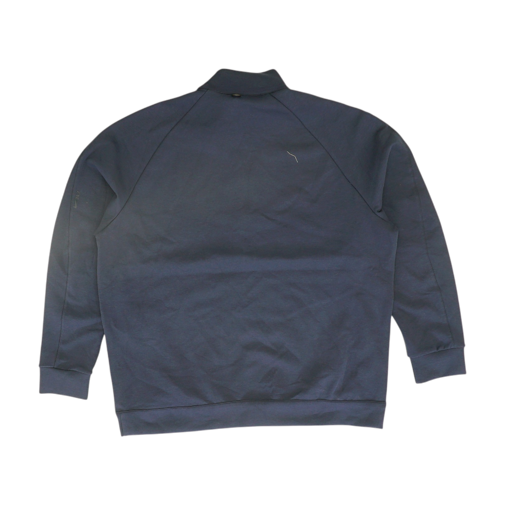 Navy Tall Solid 1/4 Zip Pullover