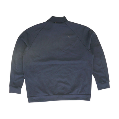 Navy Tall Solid 1/4 Zip Pullover