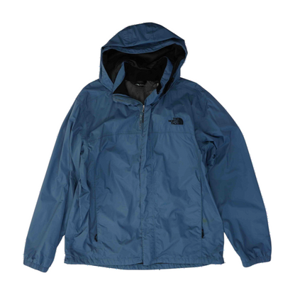 Blue Solid Rain Jacket
