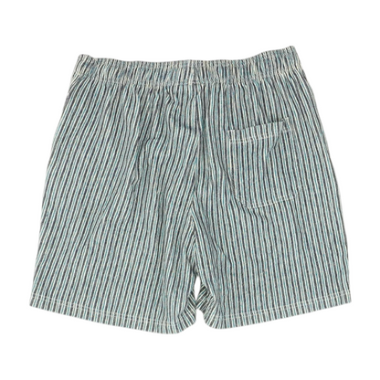Blue Striped Active Shorts