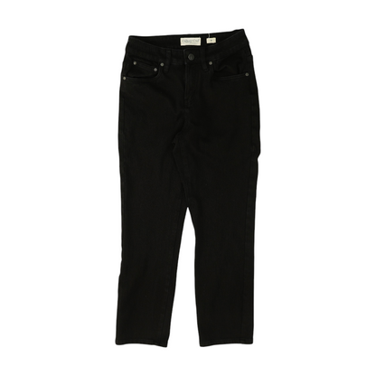 Black Petite Straight Jeans