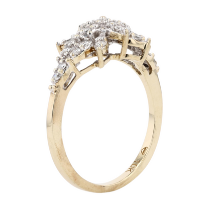 1/4 ctw 10K Two-Tone Gold Diamond Fashion Ring