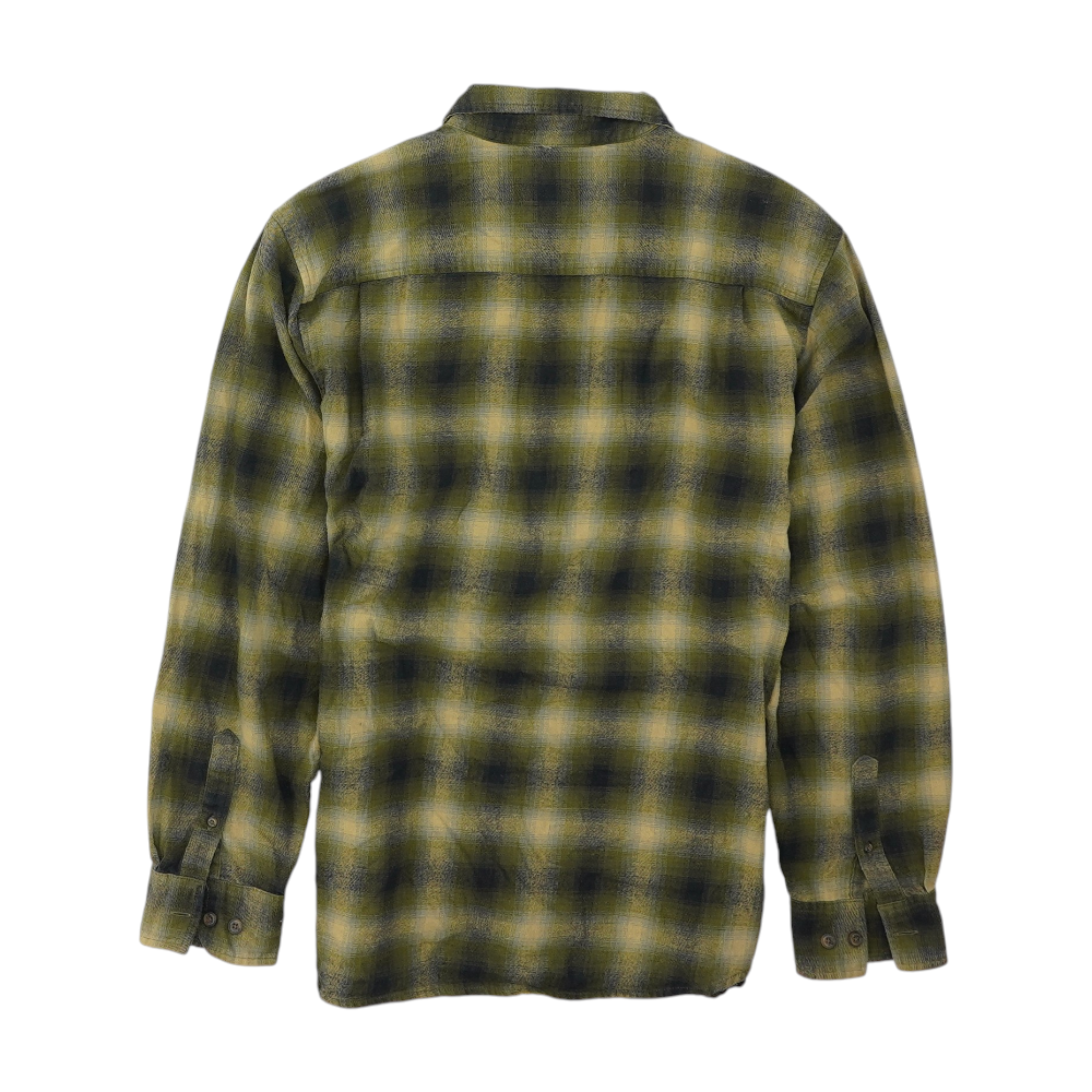 Green Plaid Flannel Button Down