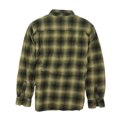 Green Plaid Flannel Button Down