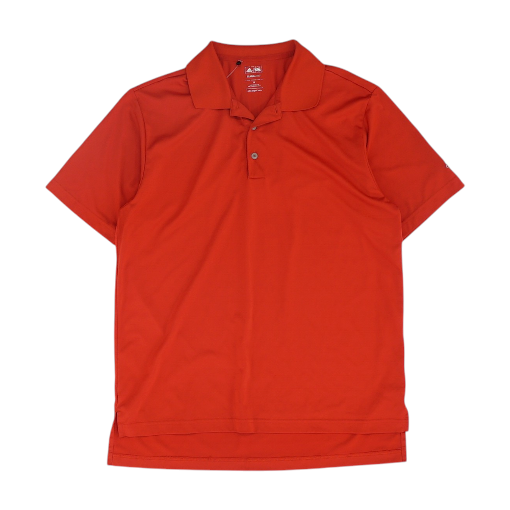 Red Solid Short Sleeve Polo