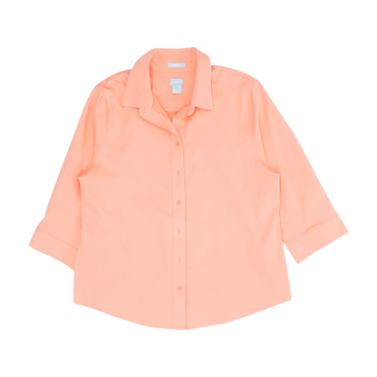 Coral Button Down