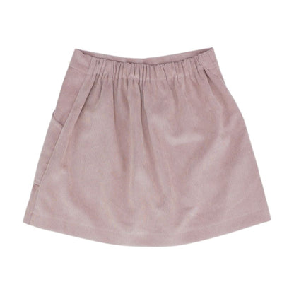 Pink Solid Mini Skirt