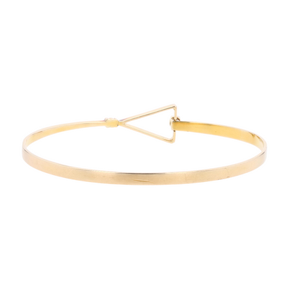14K Yellow Gold Diamond Bangle Bracelet