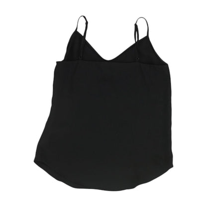 Black Solid Sleeveless Blouse
