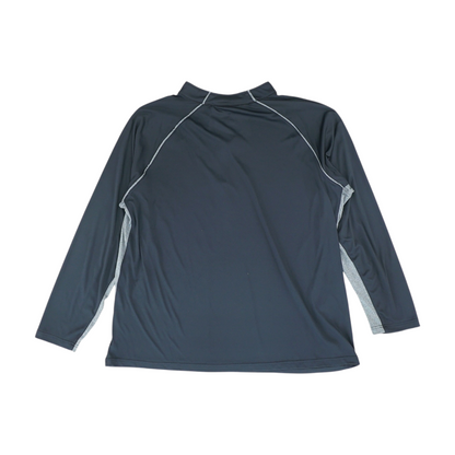 Black Solid 1/4 Zip Pullover
