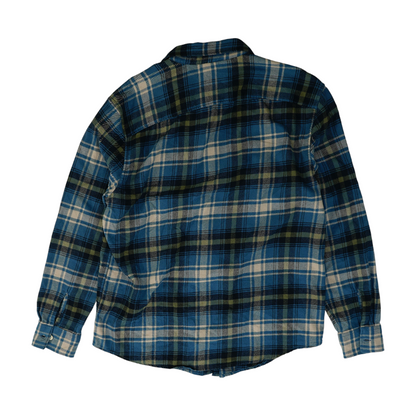 Blue Plaid Flannel Button Down
