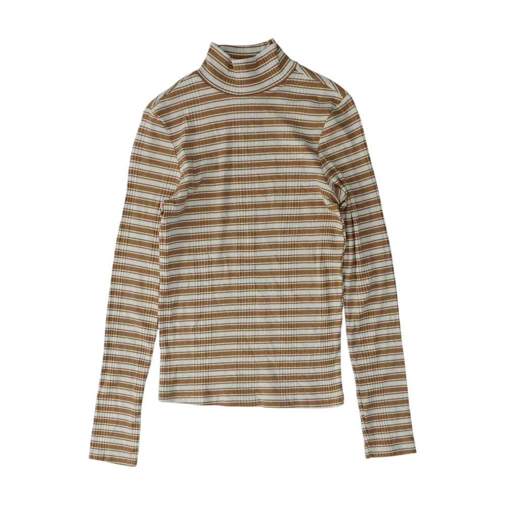 Brown Striped Blouse