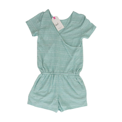 Green Striped Romper