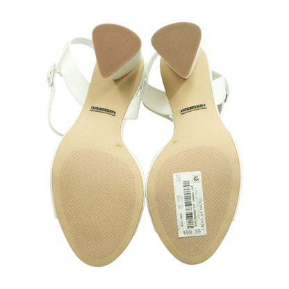 White Block Heels