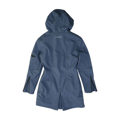 Blue Solid Rain Jacket