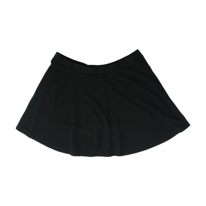 Black Plus Size Mini Skort