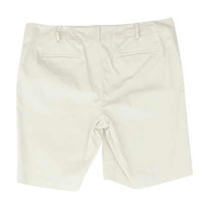 Beige Petite Solid Chino Shorts