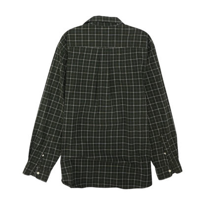 Green Check Long Sleeve Button Down