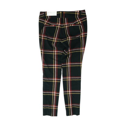 Black Petite Plaid Skinny Pants