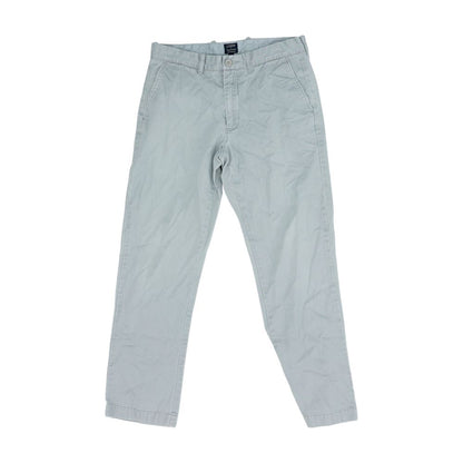 Gray Solid Chino Pants