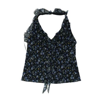 Black Floral Blouse