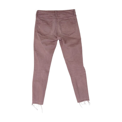 Purple Solid Jeans