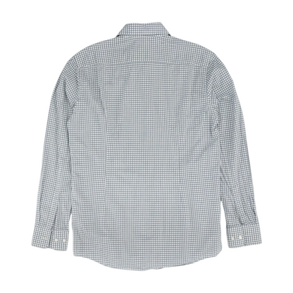 White Check Long Sleeve Button Down