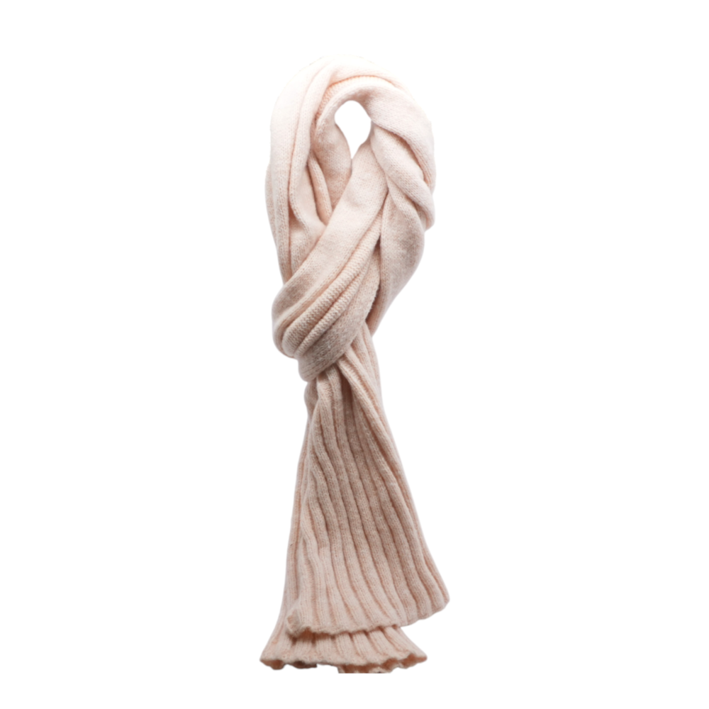 Beige Polyester Scarf