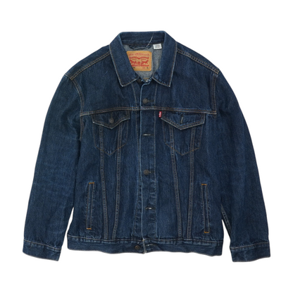 Blue Solid Denim Jacket