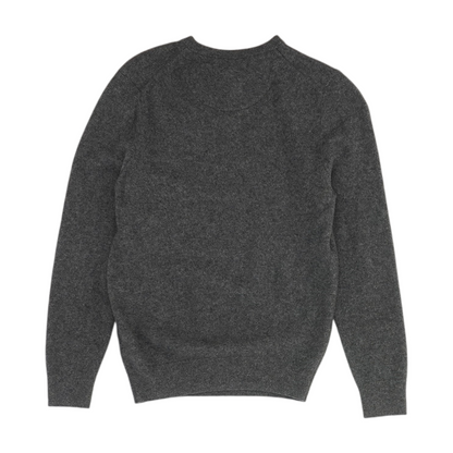 Gray Solid Pullover Sweater