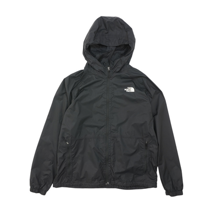 Black Solid Rain Jacket