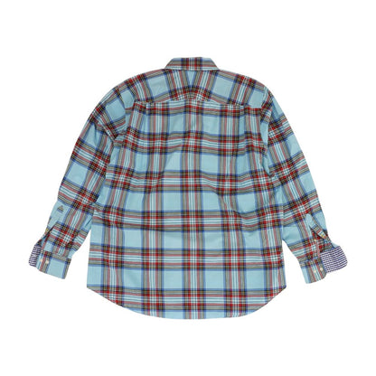 Multi Plaid Flannel Button Down