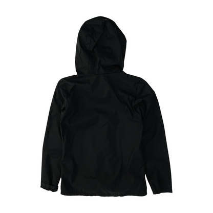 Black Solid Rain Jacket