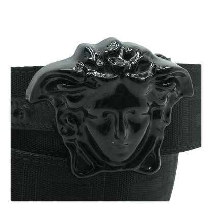 Black Greca La Medusa Belt